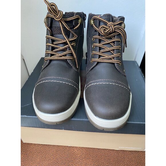 MOUNTAIN CREEK CASUAL FALL AND WINTER ANKLE BOOTS BOYS SIZE 3 BIG KIDS BROWN - Picture 2 of 9
